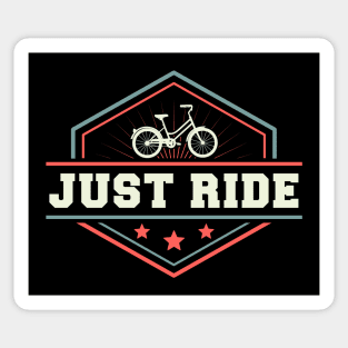 JUST RIDE RETRO BIKE CLUB Sticker